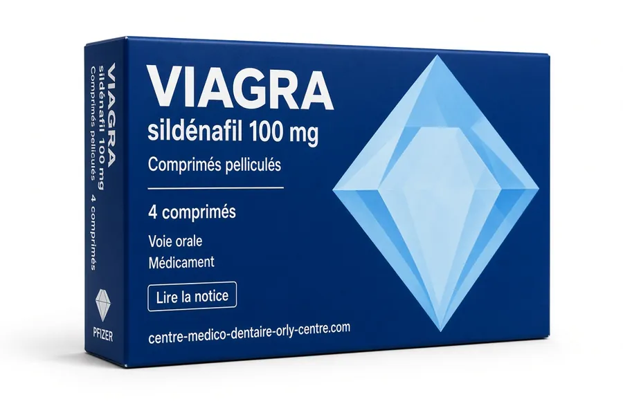 Boîte de Viagra 100 mg sildénafil comprimés pelliculés