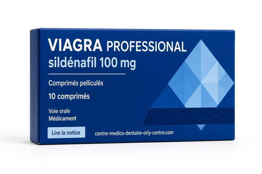 Boîte de Viagra Professional 100 mg sildénafil comprimés