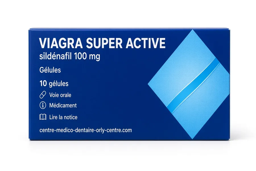 Boîte de Viagra Super Active 100 mg sildénafil gélules molles